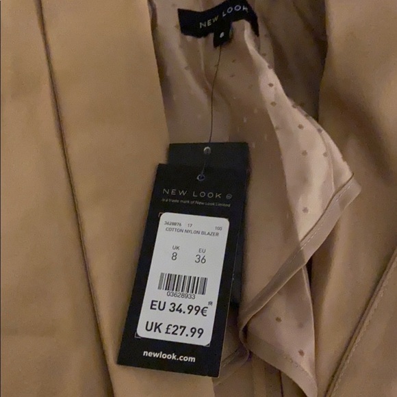 New Look Blazer: Tan - Picture 4 of 4